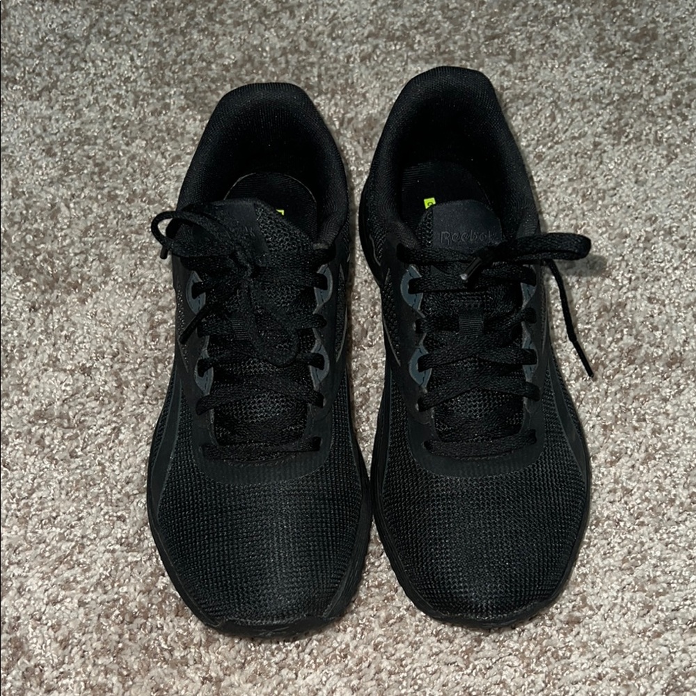 Reebok Black Lace-Up Sneakers